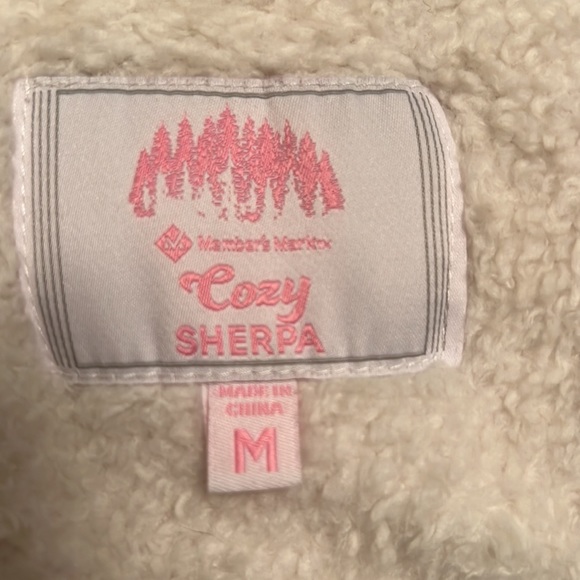 Cream Sherpa 3/4 Zip Pullover Women’s Medium - Picture 5 of 5